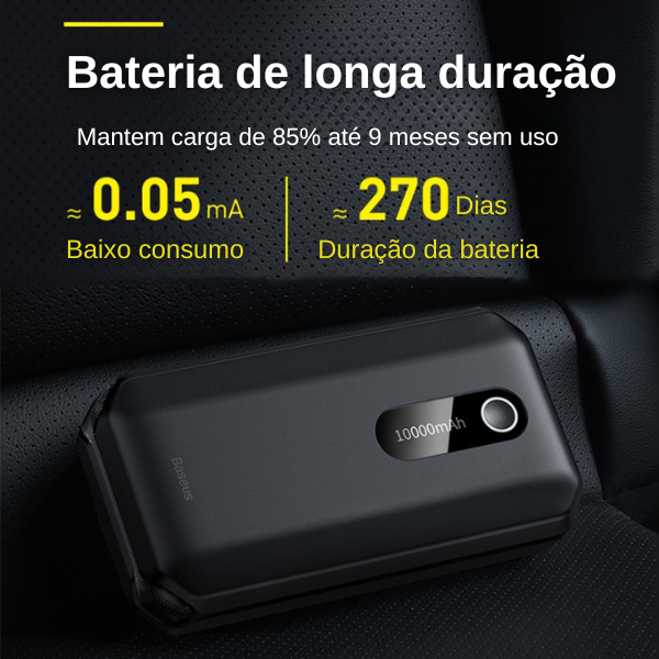 Auxiliar de partida 10000mAh e Power Bank 2000A