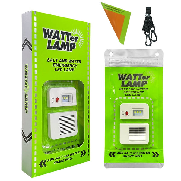 Salt Water LED Lanterna 120 horas de duração para Camping água e sal