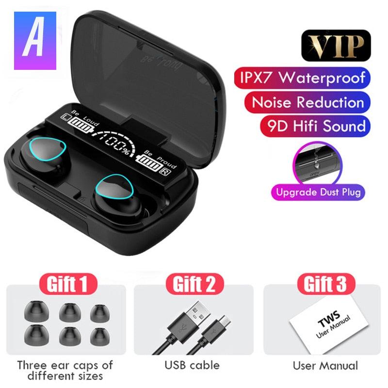 3500mAh Wireless Earphones Bluetooth V5.0 TWS Wireless Headphones LED Display With Power Bank Headset With Microphone - hotprommo