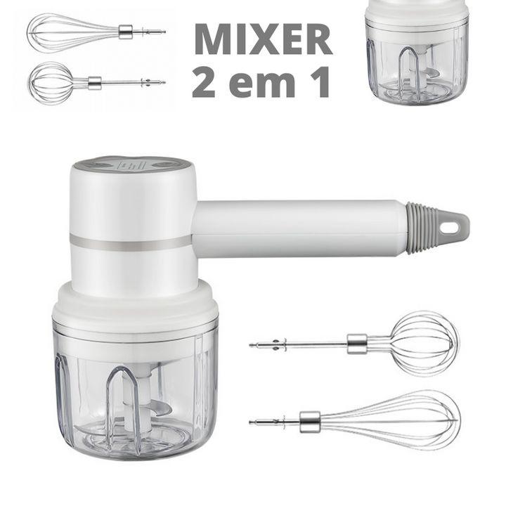 Mini Mixer 2 em 1 batedo e triturador - hotprommo